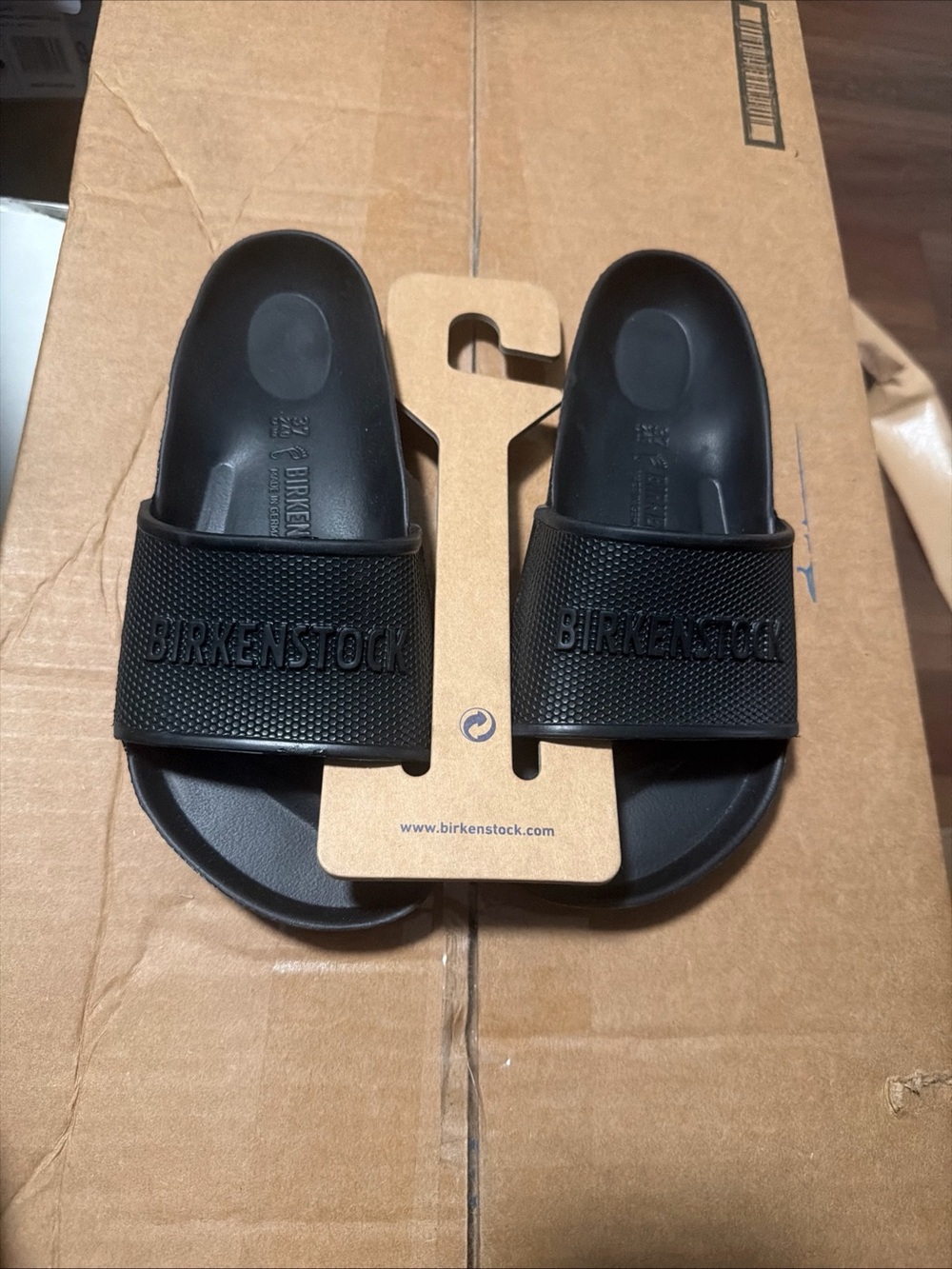 Birkenstock Slides Sandals Black EU 37 US Women’s 6–6.5